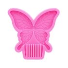 for Butterfly Comb Epoxy Resin Mold Hair Jewelry Hair Pick Silicone