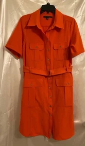 Zac & Rachel Damenshirt Kleid Korallengürtel knielang Taschen Knopfleiste 10 - Bild 1 von 6