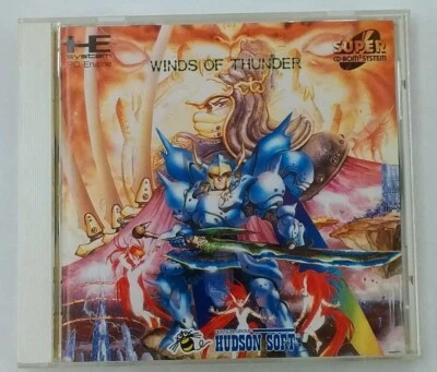 Hudson Soft Winds of Thunder PC Engine Super CD USED Japan Free Shipping - Image 1 of 3