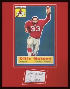Ollie Matson Signed Framed 11x14 Photo Display JSA Cardinals San Francisco - Picture 1 of 1