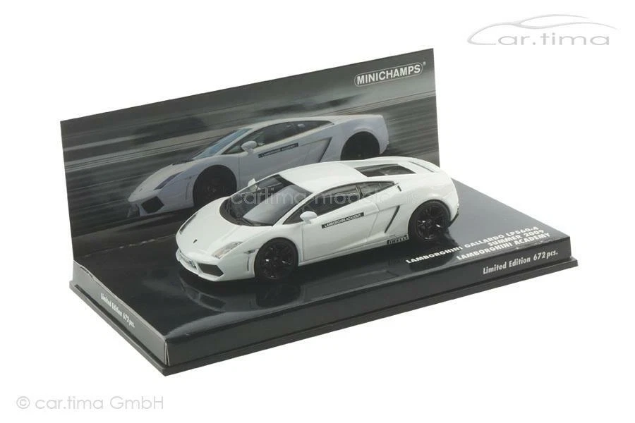 Lamborghini Gallardo LP 560-4 Academy Bianco MINICHAMPS 1:43 436103801 - Immagine 1 di 1