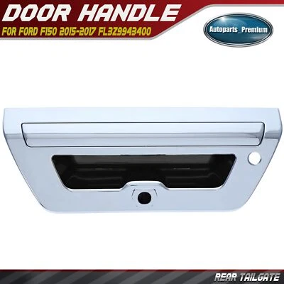 Rear Chrome Tailgate Handle with Camera Hole for Ford F150 2015-2017 FL3Z9943400 Foto 1 de 4