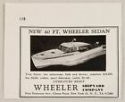 1948 Print Ad Wheeler 40' Sedan Boats Twin Screw New York,NY