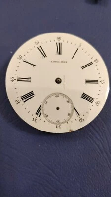 Movimiento Reloj Bolsillo Longines Oro 45 mm Funcionando. Foto 1 de 4