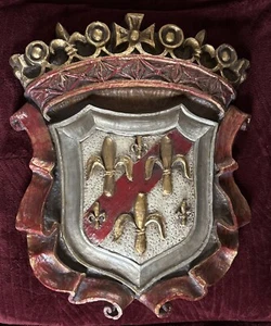 Vintage Finesse Originals Mid Century Modern Coat Of Arms Fiberglass Espada - Picture 1 of 15