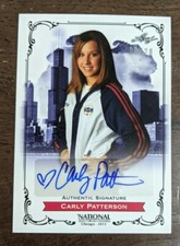 2013 LEAF NATIONAL CONVENTION SILVER AUTOGRAPHS #NCP1 CARLY PATTERSON #'D 6/20