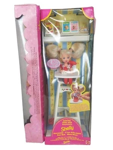 Barbie Eatin’ Fun Shelly Baby Sister With High Chair 1997 Rare & Sunshine Barbie - Picture 1 of 12