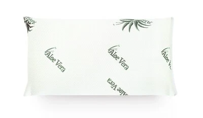 Kissen Aloe Vera Kopfkissen 40x80 Nackenkissen 2 Bezüge - Bild 1 von 4