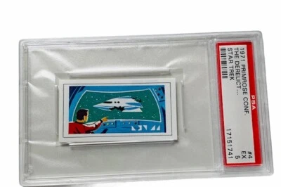 Star Trek Trading Card 1971 Primrose Captain Kirk Spock PSA 5 derelict ship #4 - Image 1 of 4