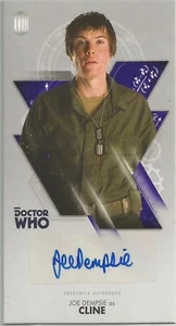 JOE DEMPSIE carta collezionabile autografa, 10TH DOCTOR WHO ADVENTURES WIDEVISION - Foto 1 di 2