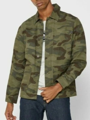 Chaqueta Jack & Jones Premium Camuflada Para Hombres Noche Bosque Ejército Talla GRANDE NUEVA CON ETIQUETAS Foto 1 de 4
