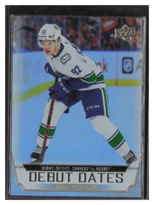 Vasily Podkolzin 2022-23 Upper Deck Debut Dates #DD-2 Vancouver Canucks - Image 1 of 2