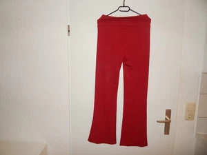 Hose Leggings XL mit Schlag rot tolle Paßform stretchig Schlankmacher Yoga - Bild 1 von 5