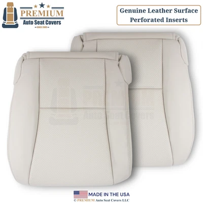Para Lexus LS460 2007-2012 cuero genuino perfecto Fundas de asiento inferiores de alabastro Foto 1 de 4