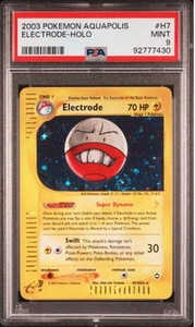 2003 Pokemon Electrode Holo Rare Aquapolis H7/H32 PSA 9 MINT SWIRL - Bild 1 von 2