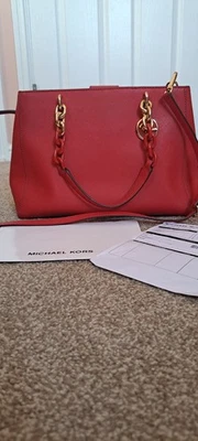Michael Kors Cynthia Red Medium Bag - Image 1 of 4