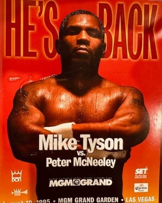 MIKE TYSON VS PETER McNEELEY MGM GRAND AUGUST 19TH, 1995 - LOOK! - Image 1 of 3