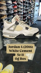 NIKE AIR JORDAN 4 RETRO OG WHITE CEMENT AUTHENTIC VTG BOX CLEAN SZ 11 840606 192 - Picture 1 of 5