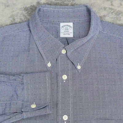 Brooks Brothers Shirt Mens 2XL Blue Regent 1818 Button Down Long Sleeve Pocket - Image 1 of 4