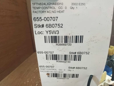 1998 99 00 01 02 03 2004 FORD E250 AC HEAT CLIMATE TEMPERATURE CONTROL  OEM - Image 1 of 4