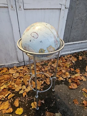 Винтажный напольный глобус 1980-1990-х годов Replogle серии World Classic с металлической подставкой - Изображение 1 из 4