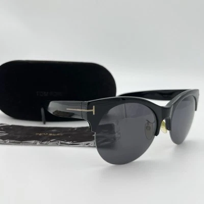 Tom Ford TF9350 01A 57-18-140 Gafas de sol Negro Medio Borde Marco Diseño CAJA Set Foto 1 de 4