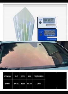 UK LEGAL 80% ORANGE/RED CHAMELEON TINTS, 100cm X 200cm Windscreen / Windshield . - Picture 1 of 6