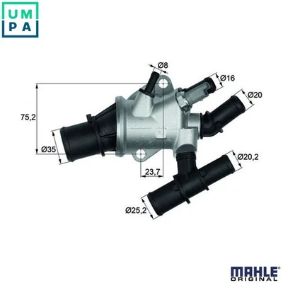 THERMOSTAT COOLANT TI 155 88 FOR ALFA ROMEO FIAT BRAVO/II STILO/VAN/Multi 1.9L - Image 1 of 4