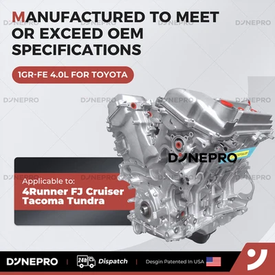 Motor largo 1GR-FE GEN1 para Toyota Tundra 4Runner Tacoma 4,0 L V6 Foto 1 de 4