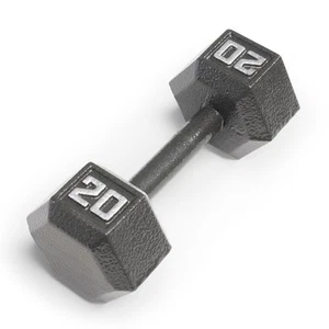 20lb Cast Iron Hex Dumbbell, Single, IV-2020 - Picture 1 of 6
