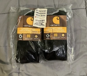 Carhartt Force Performance Socks Men’s Crew Socks 6 Pair Size Large 6-12 NEW! - Picture 1 of 4