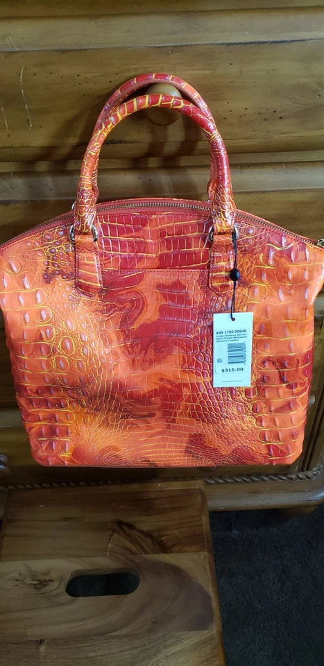 NWT $315 Brahmin Large Duxbury Spicy Orange Melbourne Satchel - Image 1 of 4