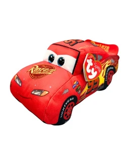 Ty Beanie Baby - Hero Lightning McQueen el coche de carreras, juguete de peluche MWMT - Imagen 1 de 6