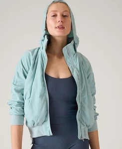 Athleta Jetset Bomberjacke - XSmall - Neu ohne Etikett Dawn Blue - Bild 1 von 13
