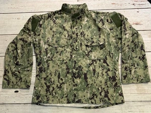 U.S Navy Blouse Working Uniform Type III NWU Seals Military Camo Men’s Sz L Reg - Picture 1 of 13