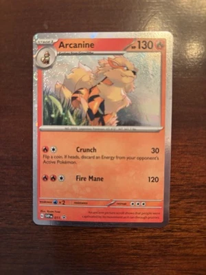 ARCANINE - Scarlet & Violet Promo 11 - Cosmos Holo -NM Pokemon Card - Image 1 of 2