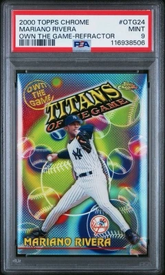 2000 Topps Chrome Own The Game Mariano Rivera  Refractor #OTG24 -PSA 9 - Image 1 of 2