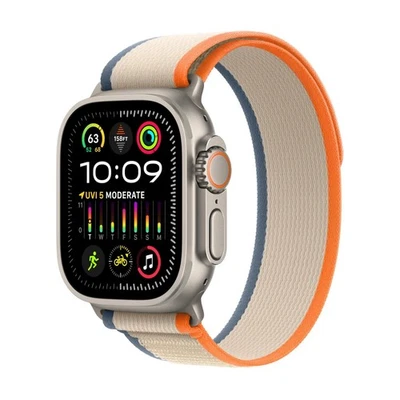 NEW Apple Watch Ultra 2 49mm Titanium Orange Trail Cellular UNLOCKED MRF23LL/A - Image 1 of 3