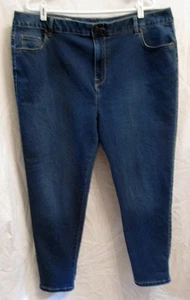 AVENUE BLUE Denim Blue Jeans size 20 average length - 42" X 28" - Soft - Picture 1 of 5