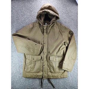 Timberland Herren Jacke Large Kunstfell Feldmantel gesteppt isoliert braun hellbraun - Bild 1 von 15