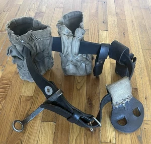 Vintage Ironworker Tool Belt Spud Klein Canvas Bags - Picture 1 of 6
