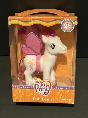 NUEVO My Little Pony DIVERTIDO HADA 25º Cumpleaños Celebración Blanco con Alas Rosas Foto 1 de 4