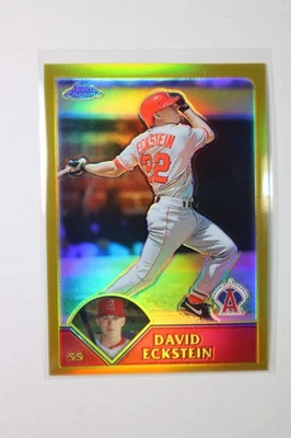 2003 Topps Chrome - David Eckstein #116 Gold Refractor /449 - Image 1 of 2