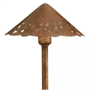 Pierced Shade Sheds Decorative Patterned Light Textured Tannery Bronze with - Picture 1 of 5