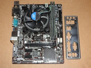 Gigabyte GA-H81M-D2V Mainboard Bundle 16GB RAM Intel Core i5-4440 - Bild 1 von 2