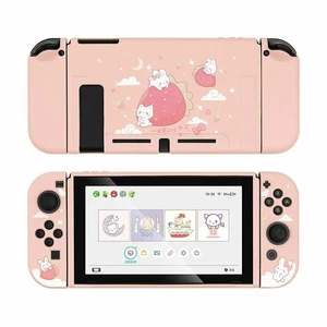 GeekShare Protective Case for Nintendo Switch TPU Slim Shell Strawberry Bunny - Picture 1 of 10