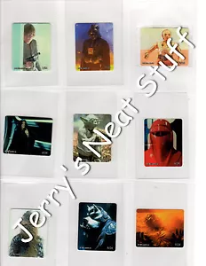 STAR WARS ORIGINAL TRILOGIE SINGLE Aufkleber 1-24 CHUPA CHUPS EUROPÄISCHE Lutscher - Bild 1 von 21