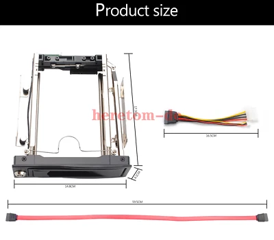 5.25 Zoll Hot Swap PC Bay Adapter Mobile Rack für 3.5" HDD/SSD Festplatte DE - Bild 1 von 4