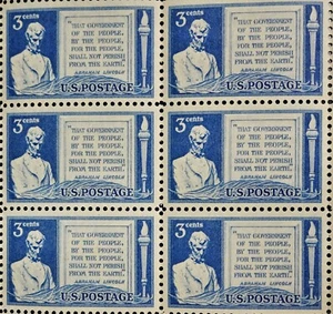 3c Gettysburg Address Full Pane US Stamps MNH RG1100 - Picture 1 of 2