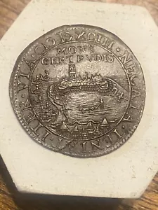 Spanish Netherlands RARE 1593 Jeton MONS GERTAVDIS GERTRUDENBERG SilverAE - Picture 1 of 12